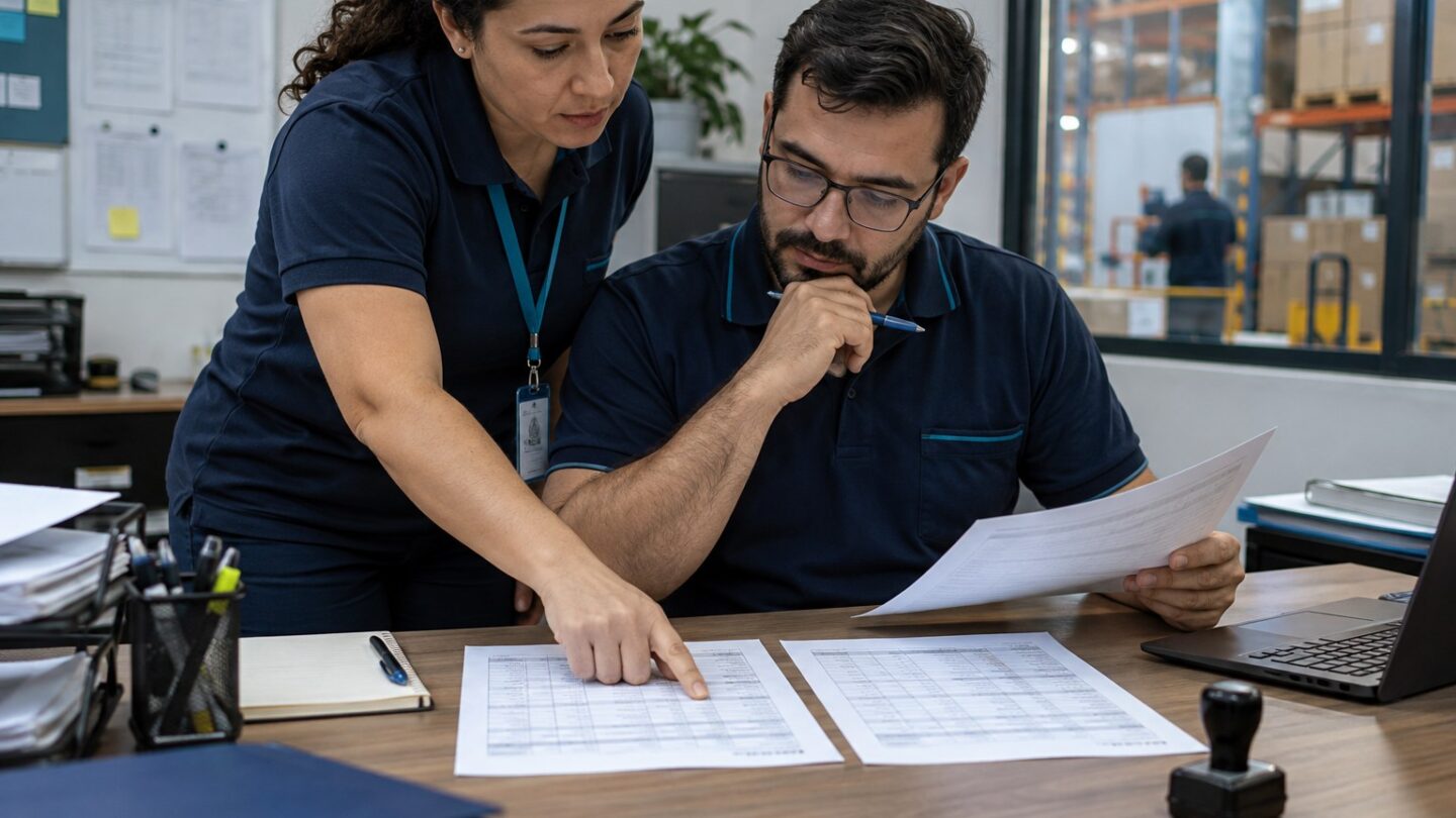 Gestor confere diferenças entre duas versões de uma solicitação.